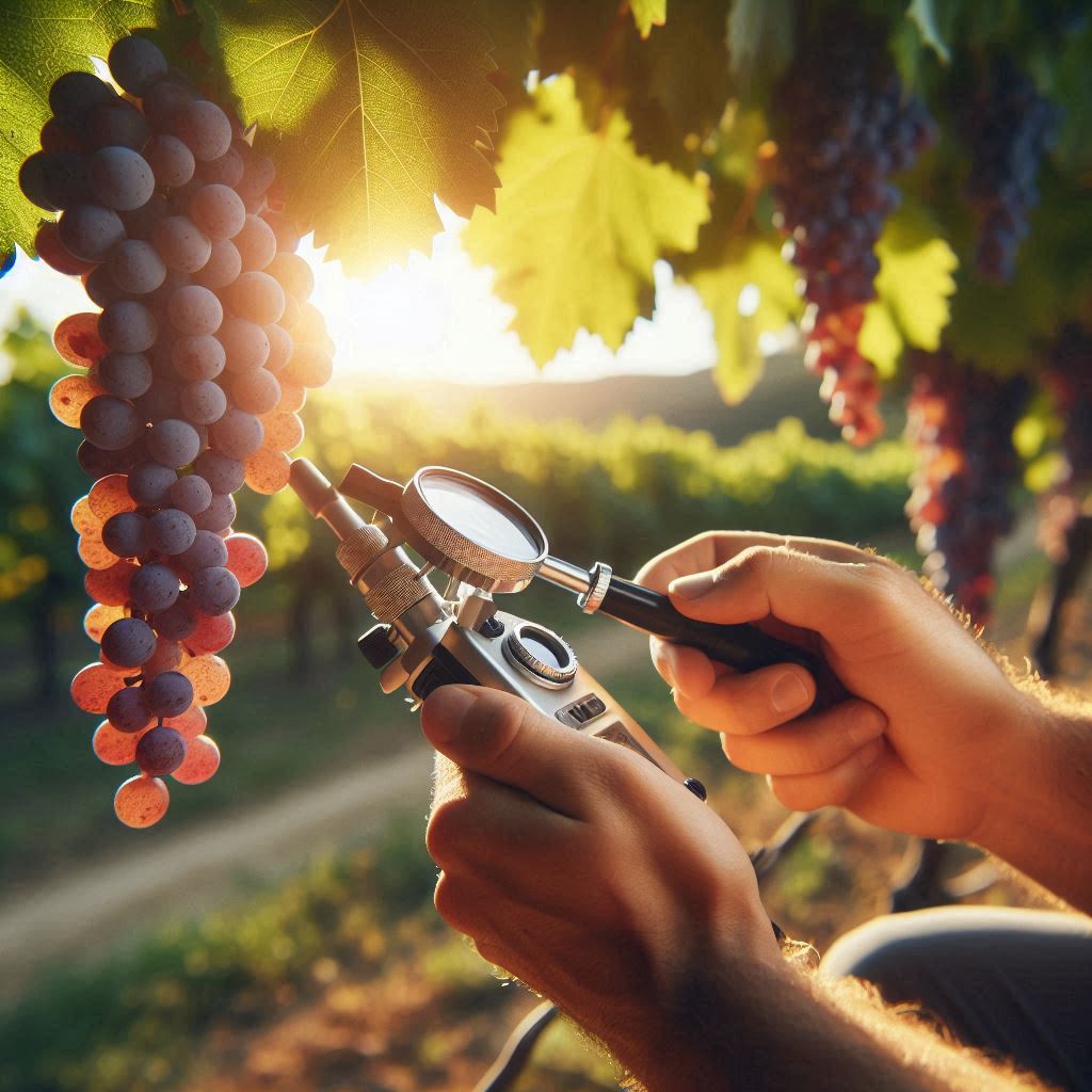 Merenje sadržaja šećera u grožđu refraktometrom