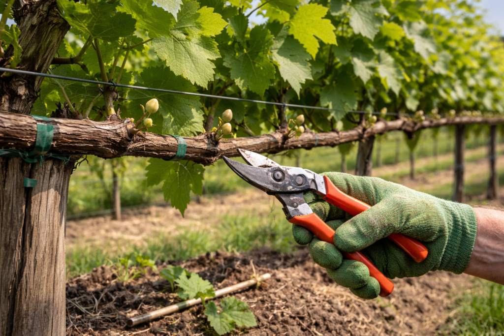 Orezivanje vinove loze – roajatska kordunica